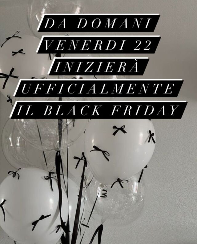 Da DOMANI VENERDÌ 22 da chic inizierà ufficialmente il BLACK FRIDAY 🤩Abbiamo selezionato per voi una determinata categoria di prodotti che sarà in saldo fino al -50%💣